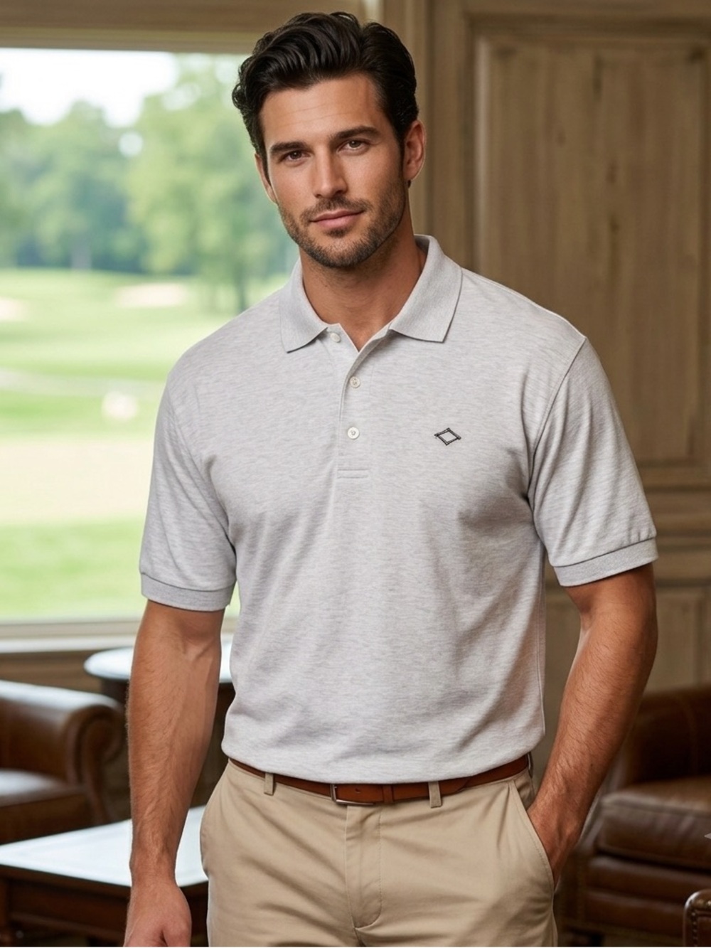Vintage Burberry Golf Polo | XXL | Made in Italy | Rare Cream & Gold | EUC